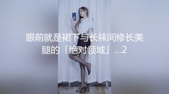 眼前就是裙下与长袜间修长美腿的「绝对领域」…2