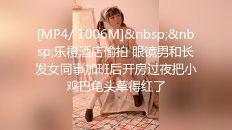 [MP4/ 1006M]&nbsp;&nbsp;乐橙酒店偷拍 眼镜男和长发女同事加班后开房过夜把小鸡巴龟头草得红了