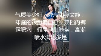 气质美少妇！外表甜美文静！却骚的很激情自慰，开档内裤露肥穴，假屌地上骑坐，高潮喷水满地多是