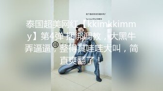 泰国超美网红【kkimkkimmy】第4弹 捆绑调教，大黑牛弄逼逼，整得其哇哇大叫，简直爽翻了！