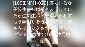 [109IENFH-020] 寝ている女子校生の妹にイタズラしていたら逆に生ハメを求められてもう発射しそうなのにカニばさみでロックされて逃げられずそのまま中出し！ 沙月恵奈