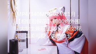 [MP4/340MB]2024年1月，【粉红君探花】3000约外围，大学生兼职援交，貌美如花温柔可爱，肤白如玉