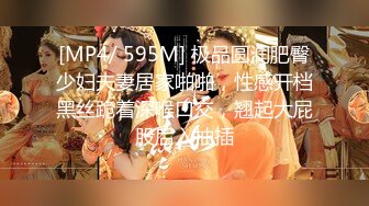 [MP4/ 595M] 极品圆润肥臀少妇夫妻居家啪啪，性感开档黑丝跪着深喉口交，翘起大屁股后入抽插