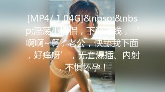 [MP4/ 1.04G]&nbsp;&nbsp;淫荡小情侣，下海赚钱，‘啊啊~啊，老公，快舔我下面，好痒呀’，无套爆插、内射，不惧怀孕！